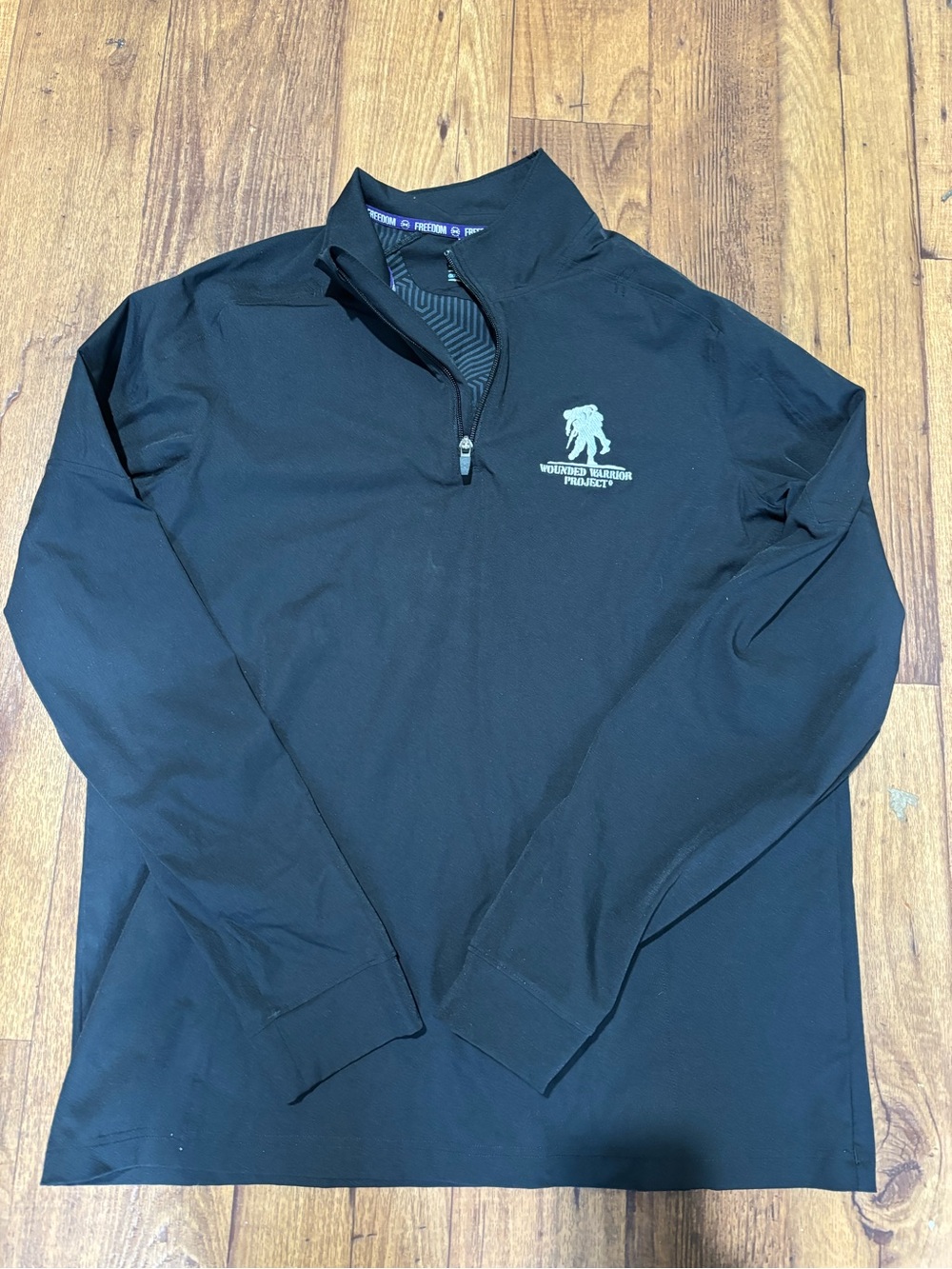 Under Armor Black Long Sleeve Quarter-Zip Pullover with WWP Logo